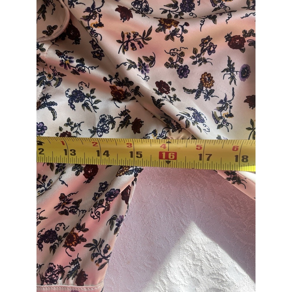 Women's Lauren Ashley X UO Mini Satin Floral Ruffled Twee Cottagecore Dress S-P - Picture 11 of 11